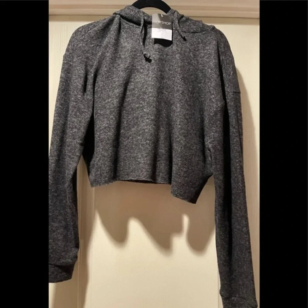 TOPSHOP – Brushed Crop Hoodie, Size US 10, NWT - Picture 5 of 12